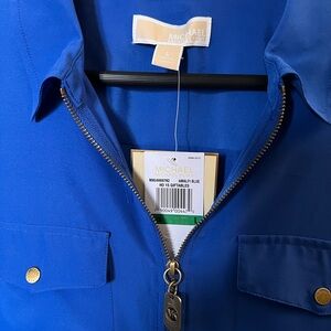 Michael Kors Women's Blouse Amalfi Blue, Large